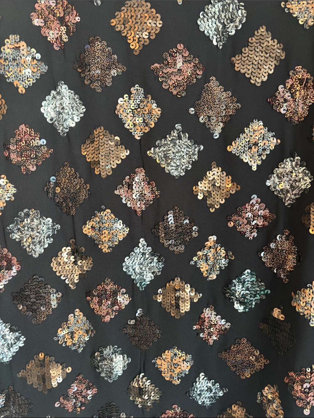 Chicos vintage beaded sequin Black dressy Jacket metallic fancy event women’s 8 - Picture 8 of 8